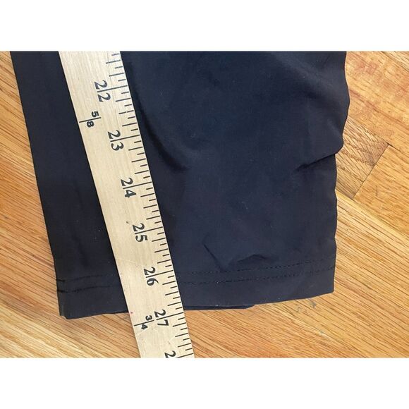 Athleta Aspire Women's 14 Black Pants Polyester Ankle Tapered Leg Stretch Yoga - Picture 9 of 10